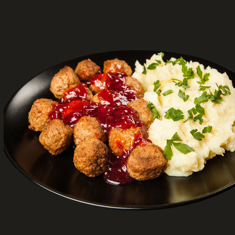 Meatballs & Mash with Red Wine Gravy (COMING SOON)