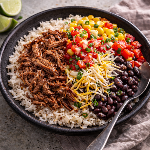 Pulled Beef Burrito Bowl