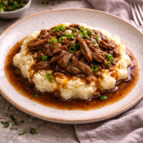Braised Beef Mash & Red Wine Jus